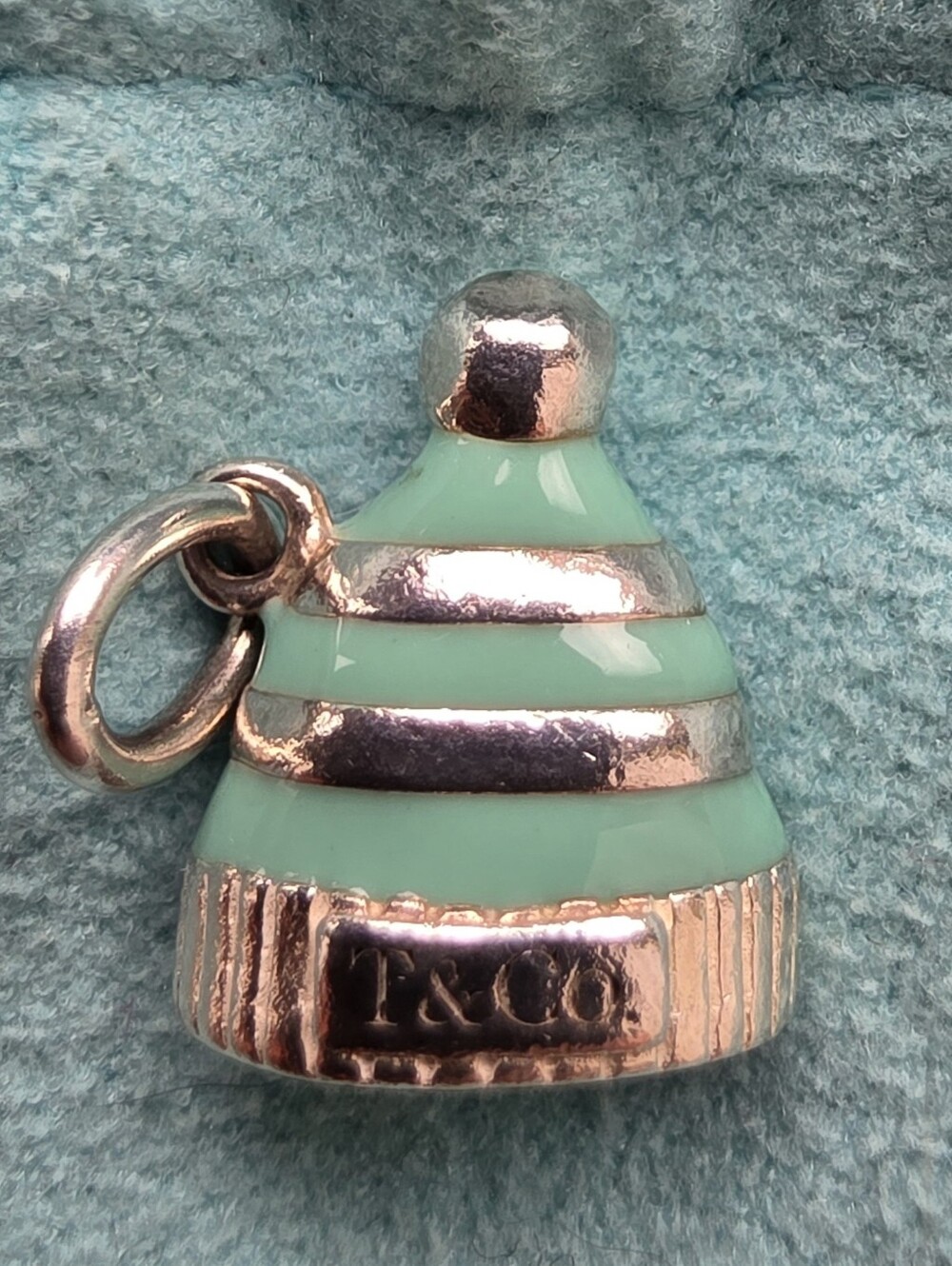Tiffany & Co. Blue Enamel Hat / Beanie Charm